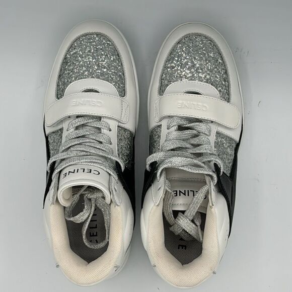New CELINE CT 06 CT-06 HIGH TOP SNEAKER in CALFSKIN Size 38/ US 8 Luxury - Picture 6 of 12